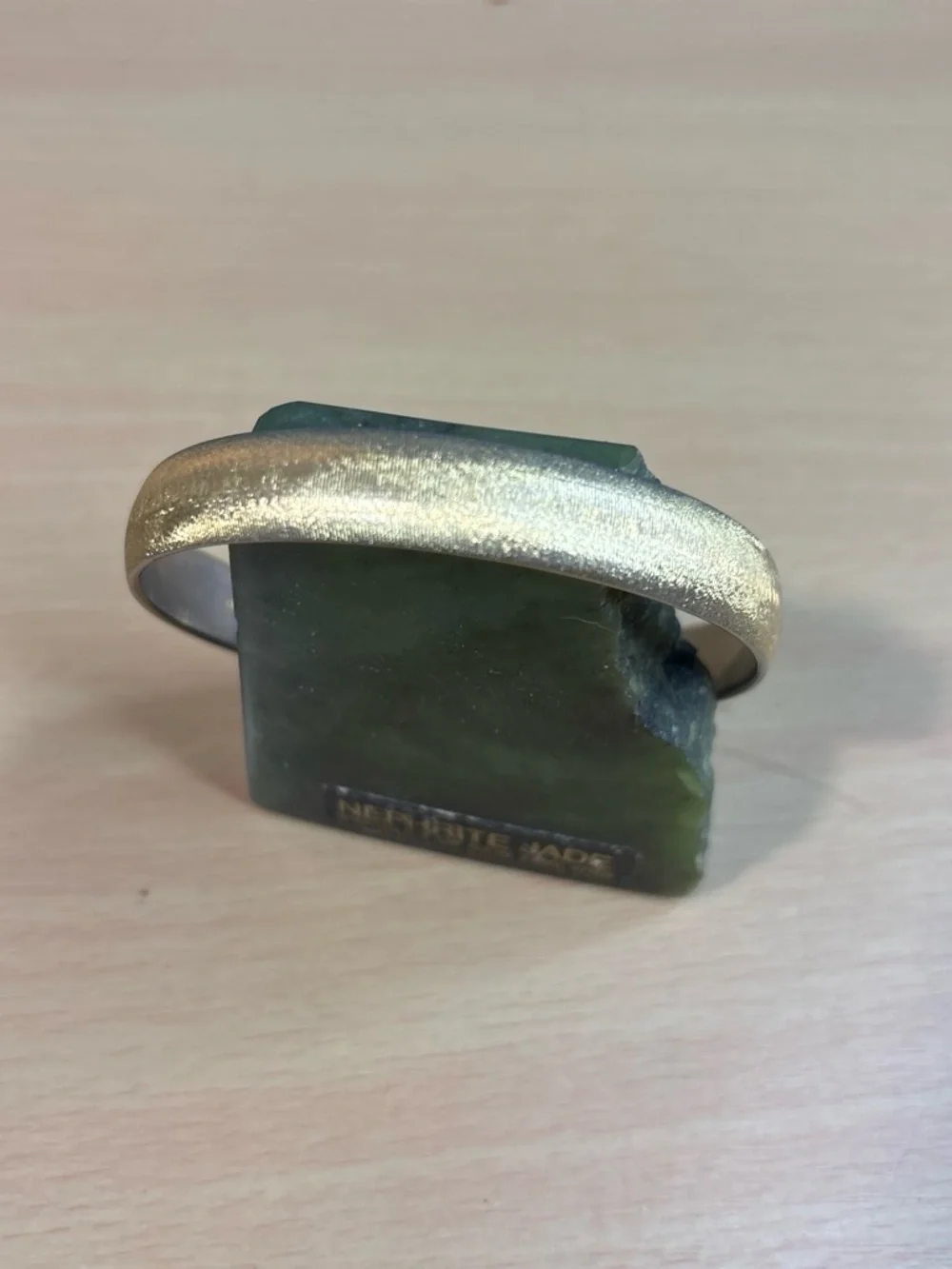 Gold Textured Monet Bracelet - Unbranded